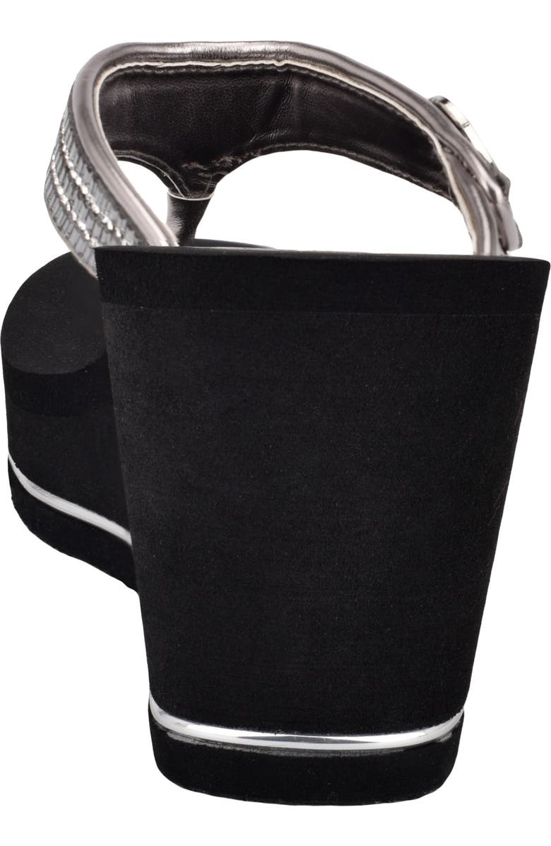 GUESS Sarraly Eva Platform Flip Flop, Alternate, color, Pewter