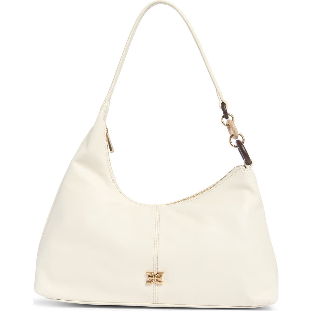 Sam Edelman Dakota Leather Shoulder Bag In White