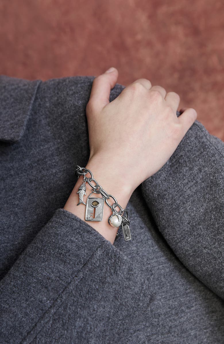 Chan Luu Lock & Key Charm Bracelet, Alternate, color, 