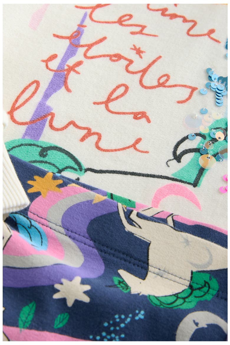Kids' Unicorn Hoodie & Leggings Set, Alternate, color, WHITE MULTI