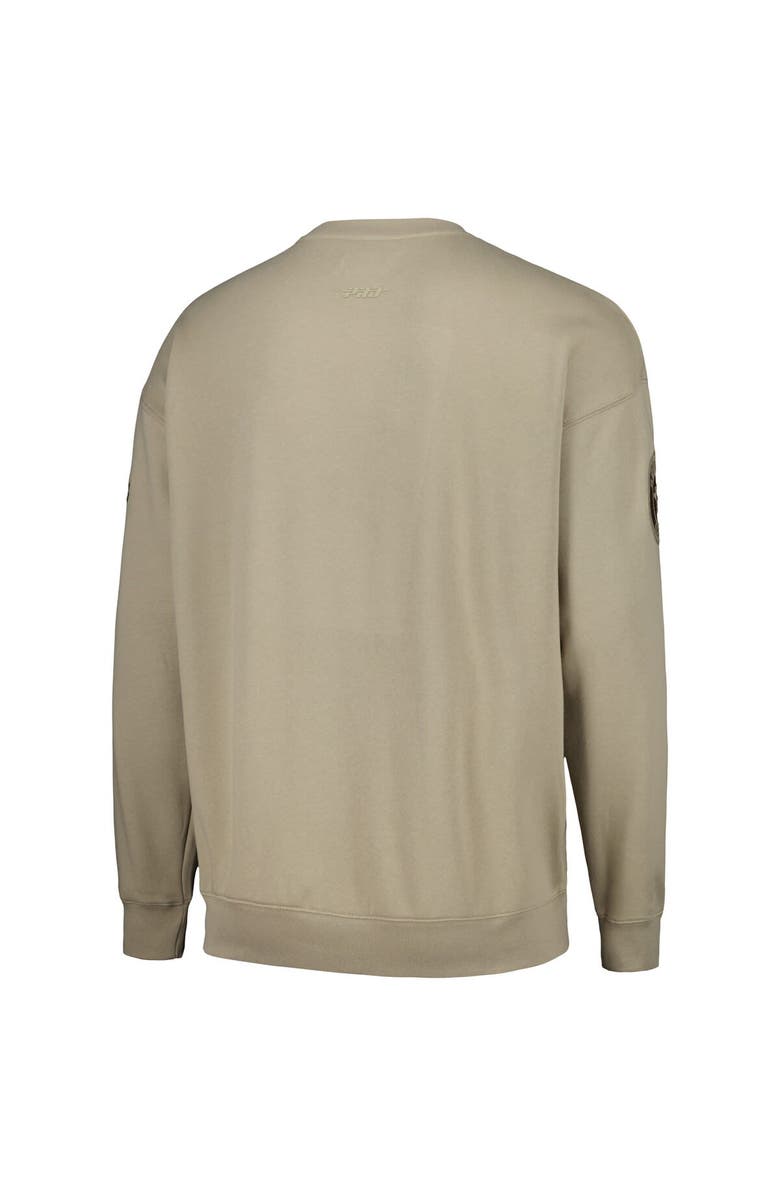 PRO STANDARD Men's Pro Standard Pewter Houston Astros Neutral Drop Shoulder Pullover Sweatshirt, Alternate, color, Pewter