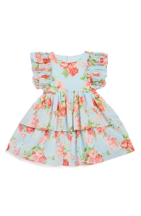 Kids' Rylie Rose Ruffle Cotton Party Dress (Toddler & Little Kid)