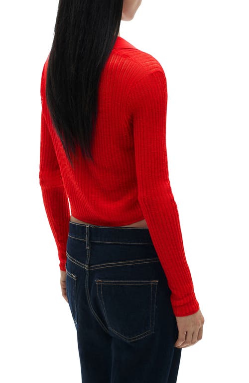 Mango Polo Rouge - Femme - L -  In Red