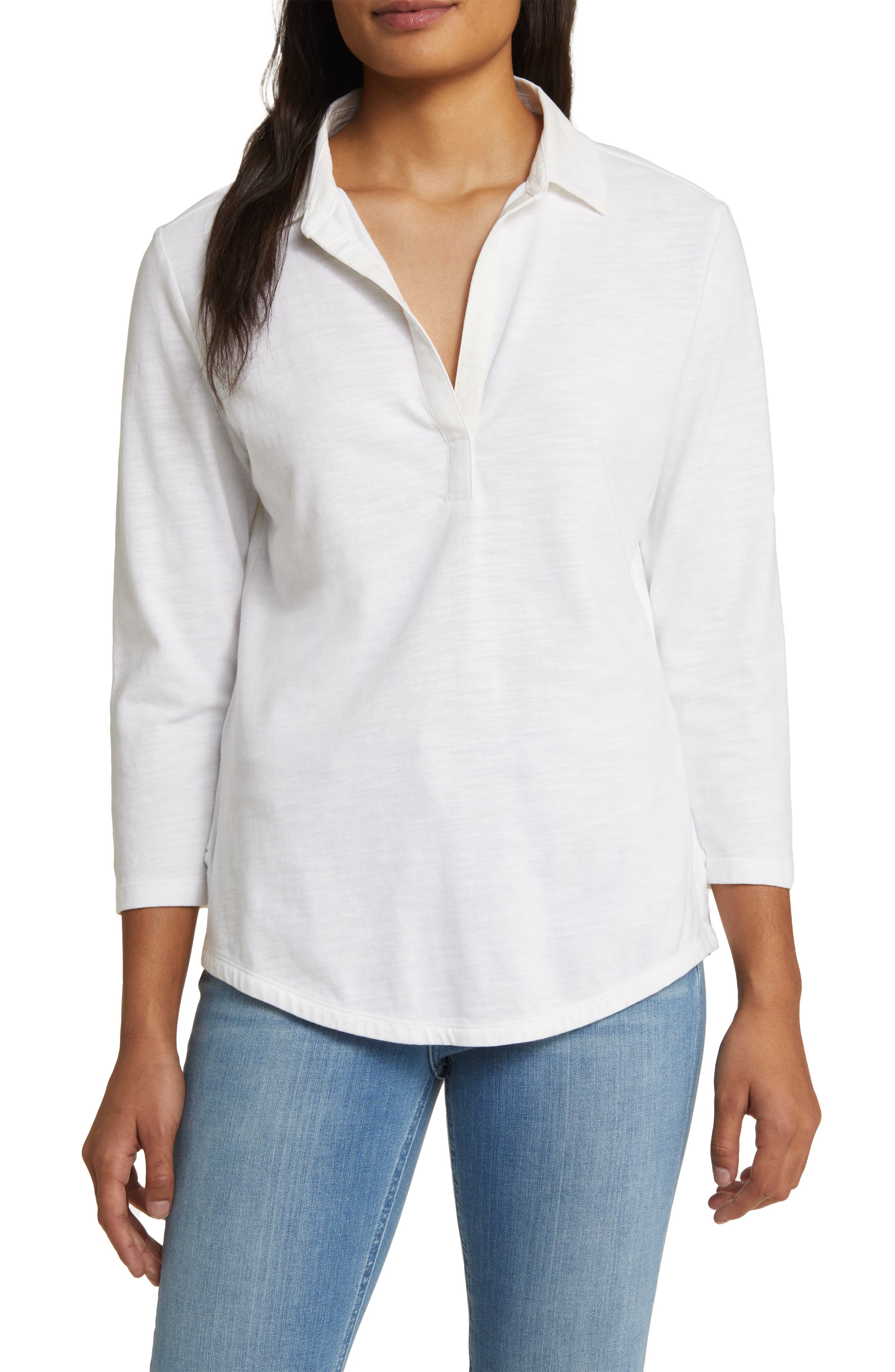 Tommy Bahama Ashby Isles Cotton Jersey Popover Top