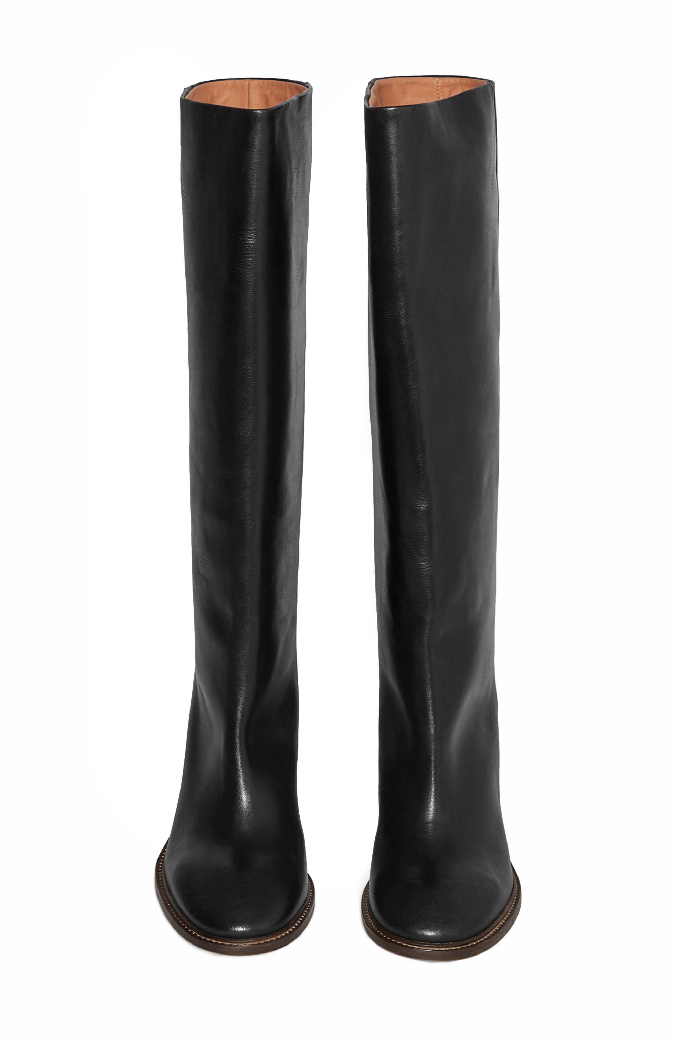 COS Knee High Leather Boot, Alternate, color, 