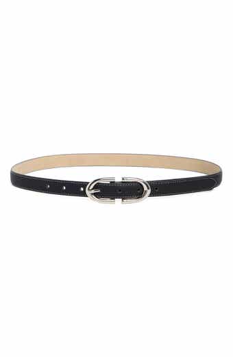 Vince Camuto Stitch Edge Skinny Belt