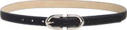 Vince Camuto Stitch Edge Skinny Belt