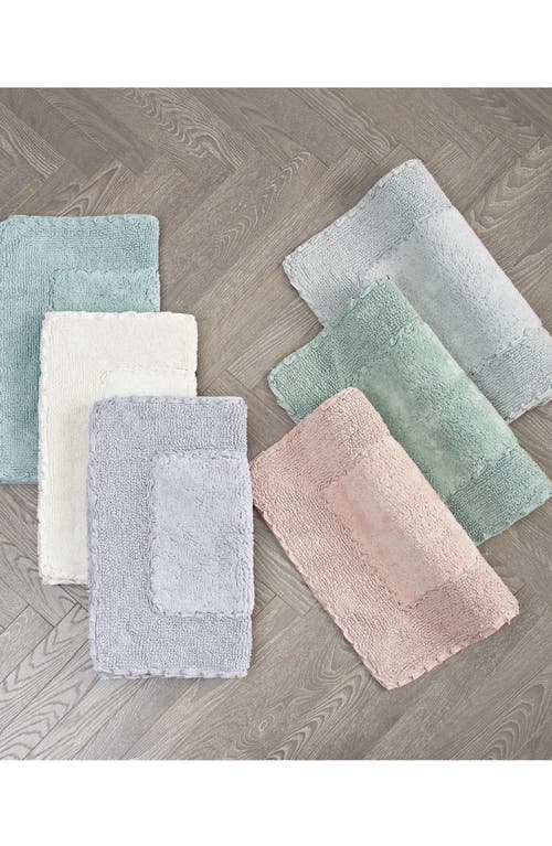 Laura Ashley Ruffle Cotton 2-piece Bath Mat Set