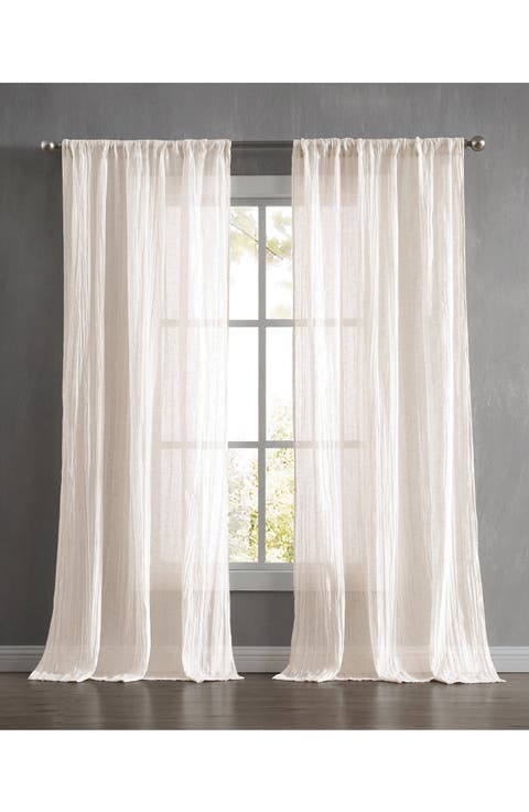 Charter Crushed Set of 2 Curtain Panels