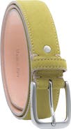 Ghurka Handcrafted in Italy Genuine suede leather belt