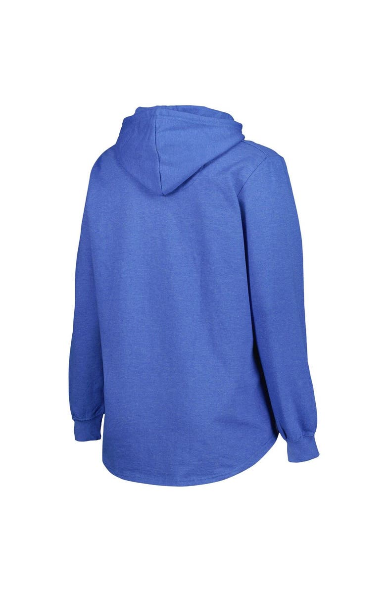 PROFILE Women's Heather Royal St. Louis Blues Plus Size Fleece Pullover Hoodie, Alternate, color, Heather Royal