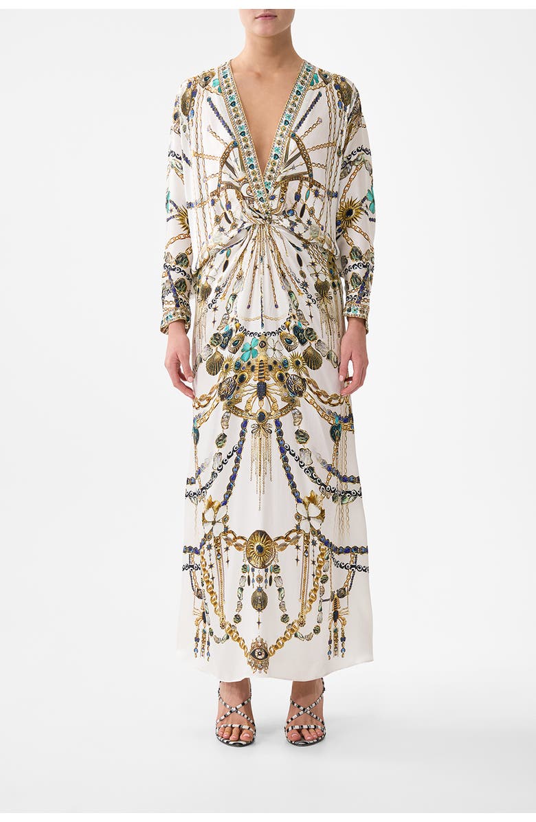 Camilla Twist Front Batwing Dress, Main, color, Chain Gang