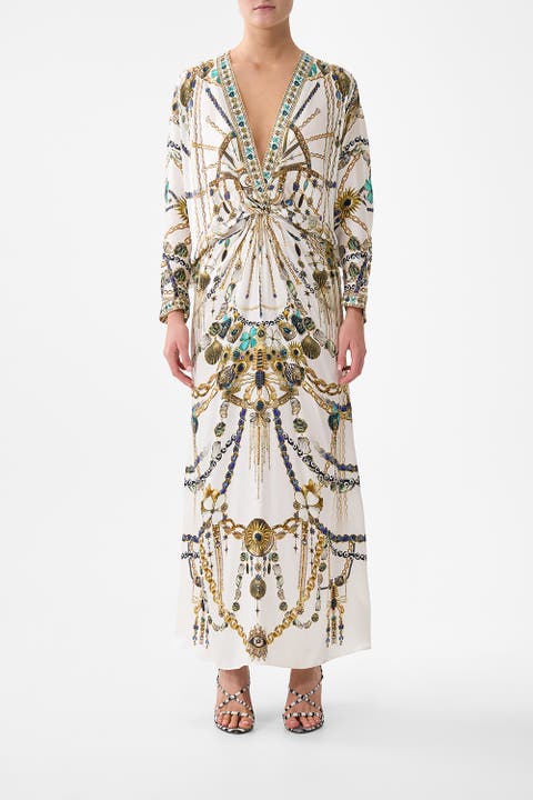 Twist Front Batwing Dress