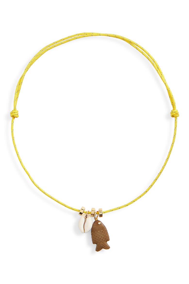 Bass Necklace, Main, color, YELLOW
