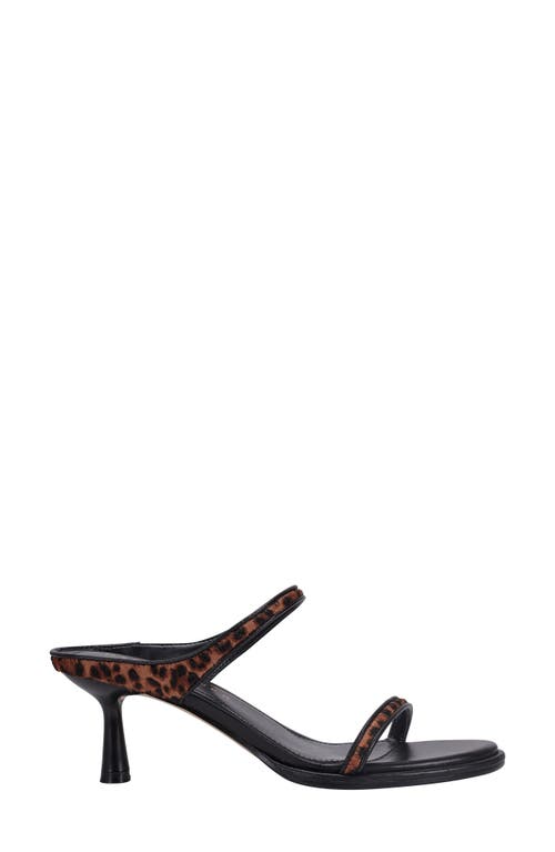 Marc Fisher Alondely Genuine Calf Hair Kitten Heel Slide Sandal