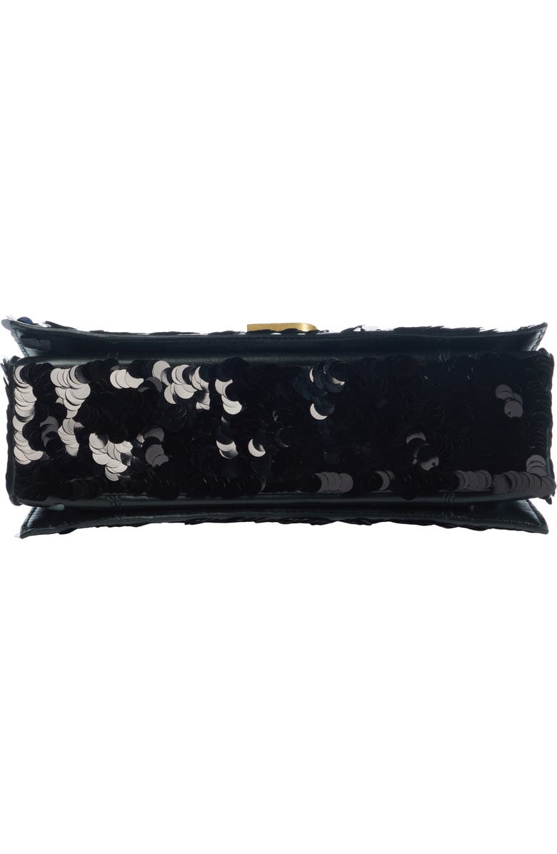Balenciaga Crush Sequin Chain Strap Shoulder Bag, Alternate, color,