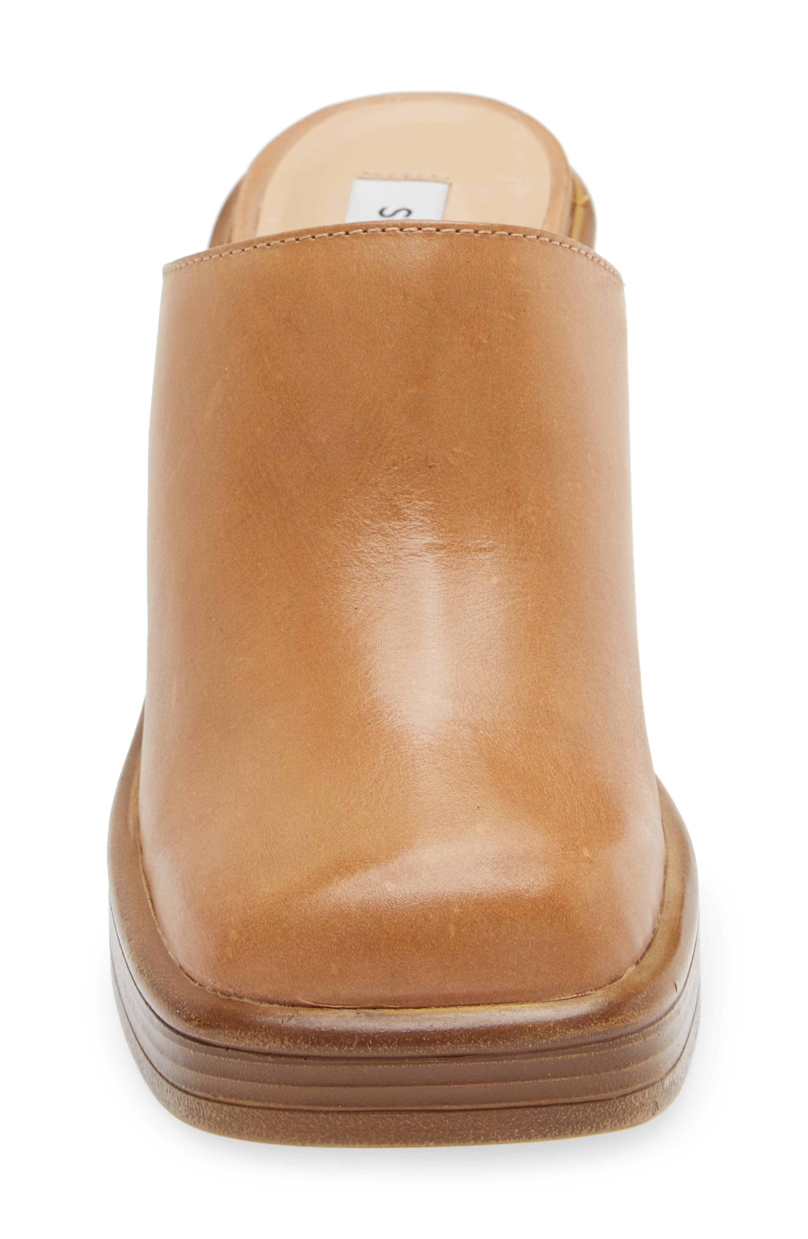 Flirtie Mule, Alternate, color, TAN LEATHER