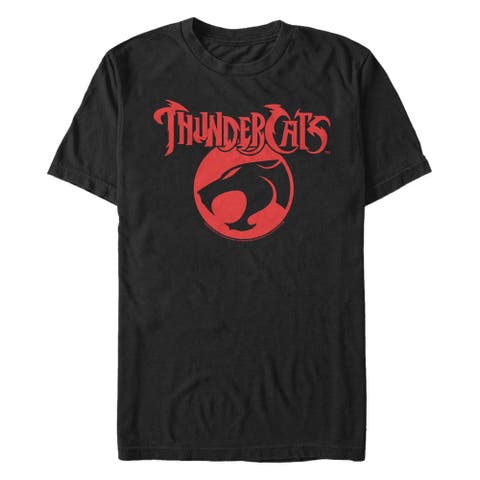 Men's Classic Red Logo Emblem Short Sleeve Graphic T-shirt