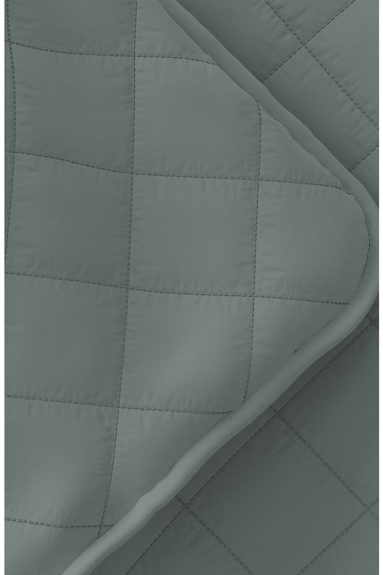 All Season Diamond Stitch 3-Piece Down Alternative Quilt Set, Alternate, color, EUCALYPTUS