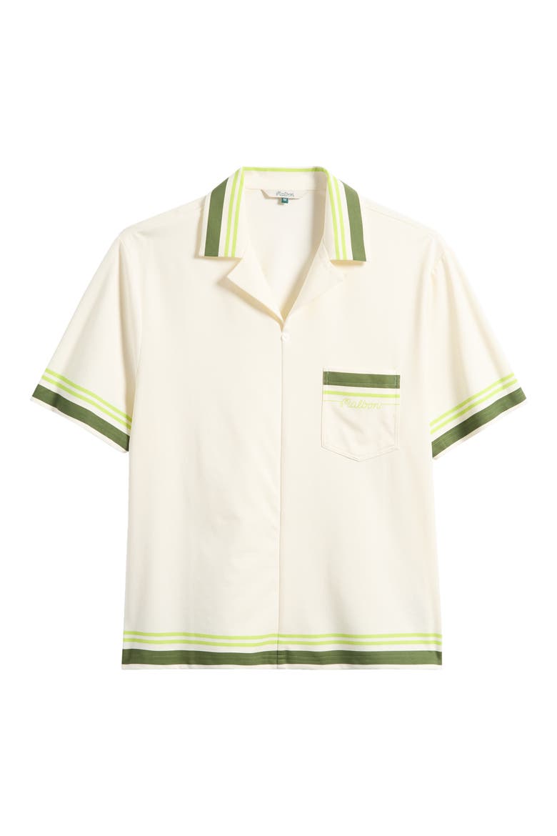 Ventura Popover Camp Shirt, Alternate, color, CREAM