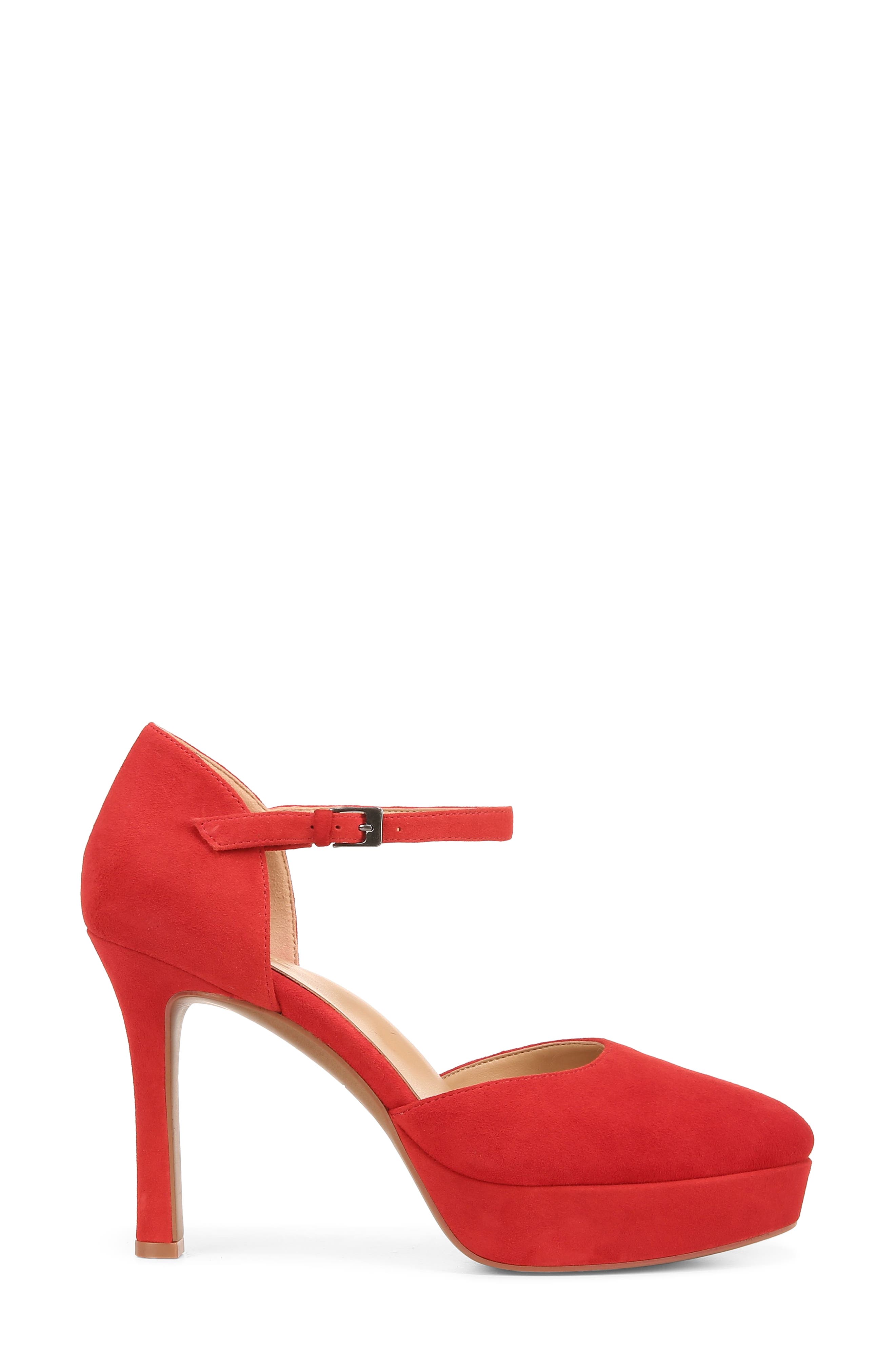 Naturalizer Crissy Platform Mary Jane, Alternate, color, Crimson Red Leather