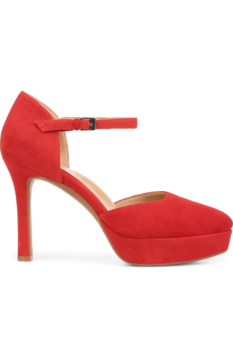 Naturalizer Crissy Platform Mary Jane, Alternate, color, Crimson Red Leather