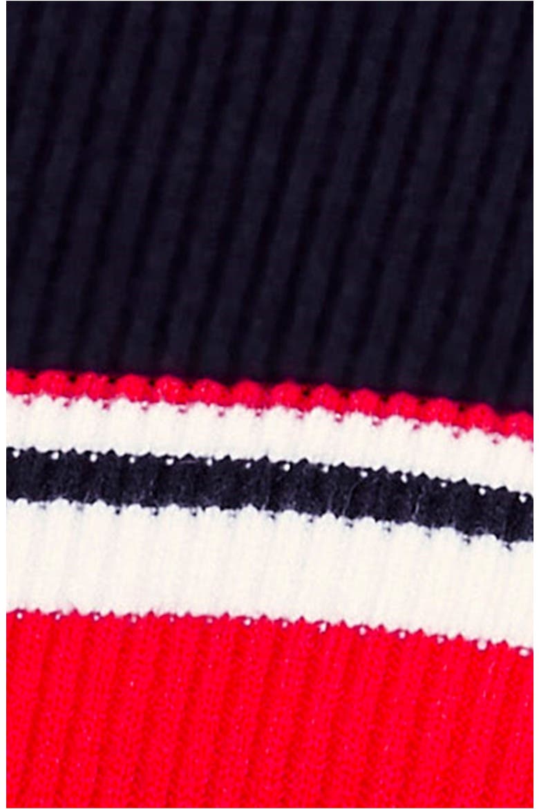 Sport Stripe Midi Sweater Dress, Alternate, color, BLACK