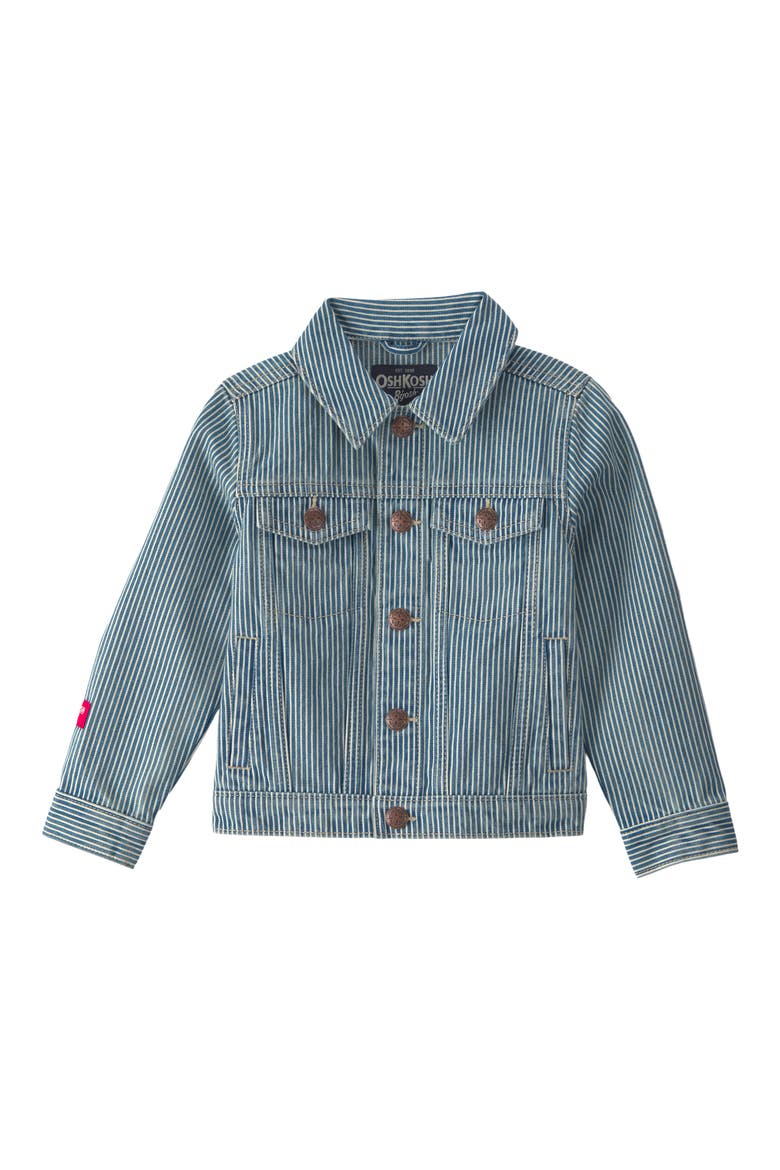 Kids' Hickory Stripe Denim Jacket, Main, color, HICKORY STRIPE JACKET