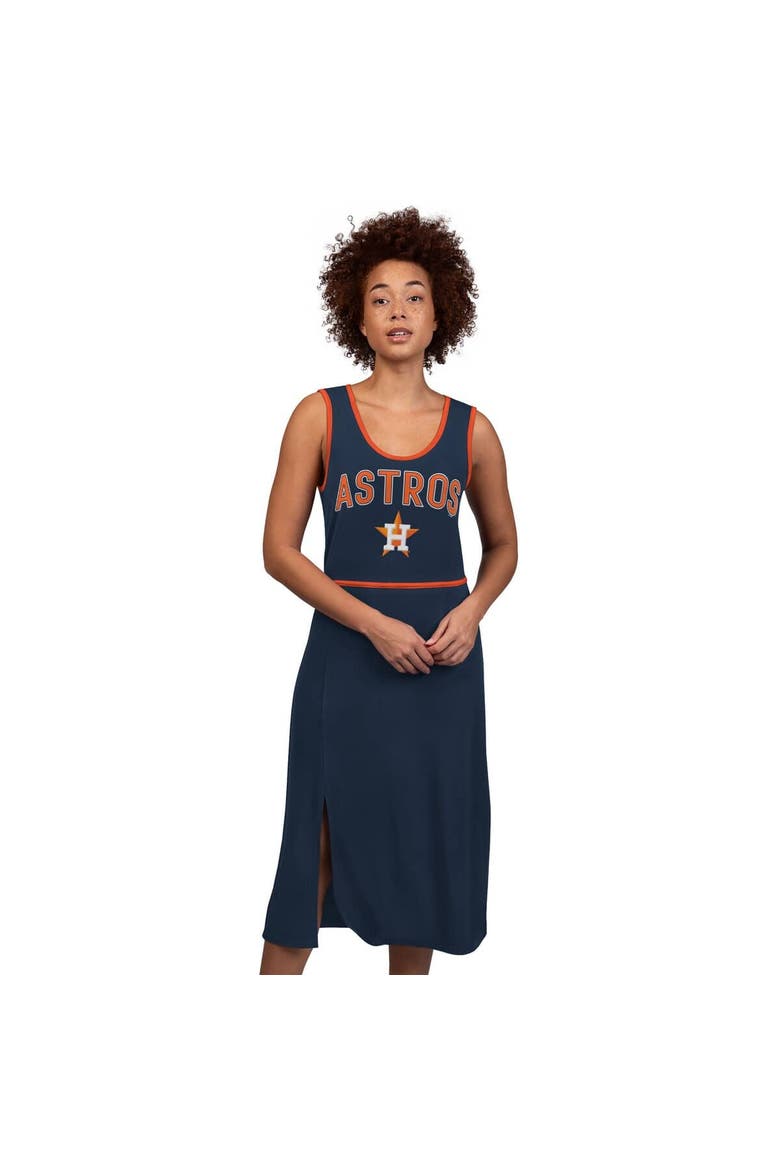 Women's G-III 4Her by Carl Banks Navy Houston Astros Center Field Maxi Dress, Alternate, color, Navy