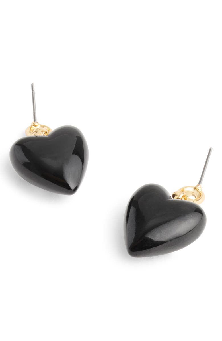 COACH Resin Heart Drop Earrings, Alternate, color,