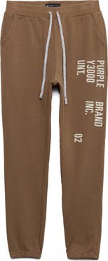 PURPLE BRAND History Cotton Joggers
