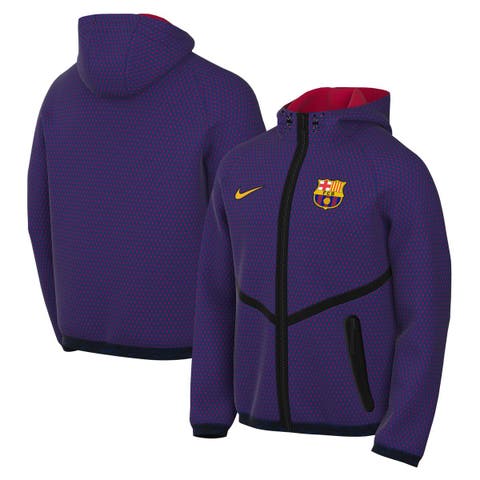 Men's Nike  Blue Barcelona 2026/27 Anthem Dri-FIT Full-Zip Hooded Jacket