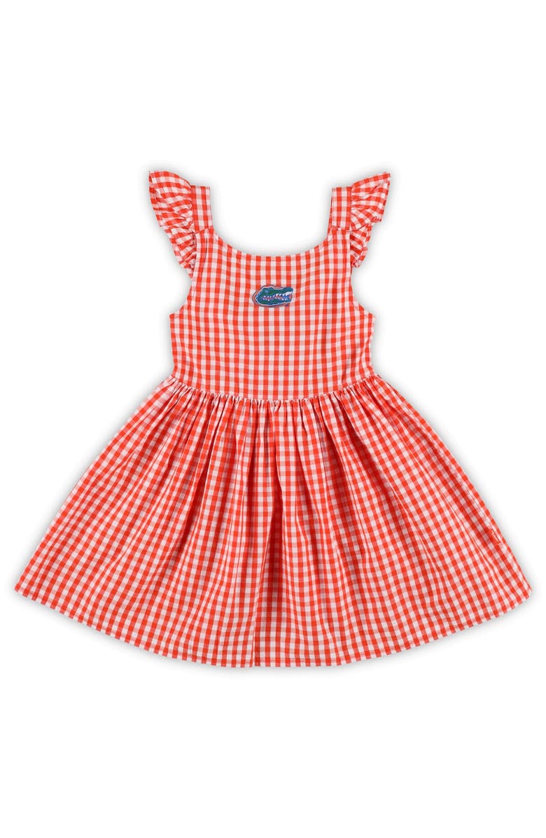 GARB Girls Toddler Garb Orange Florida Gators Constance Gingham Dress, Alternate, color,