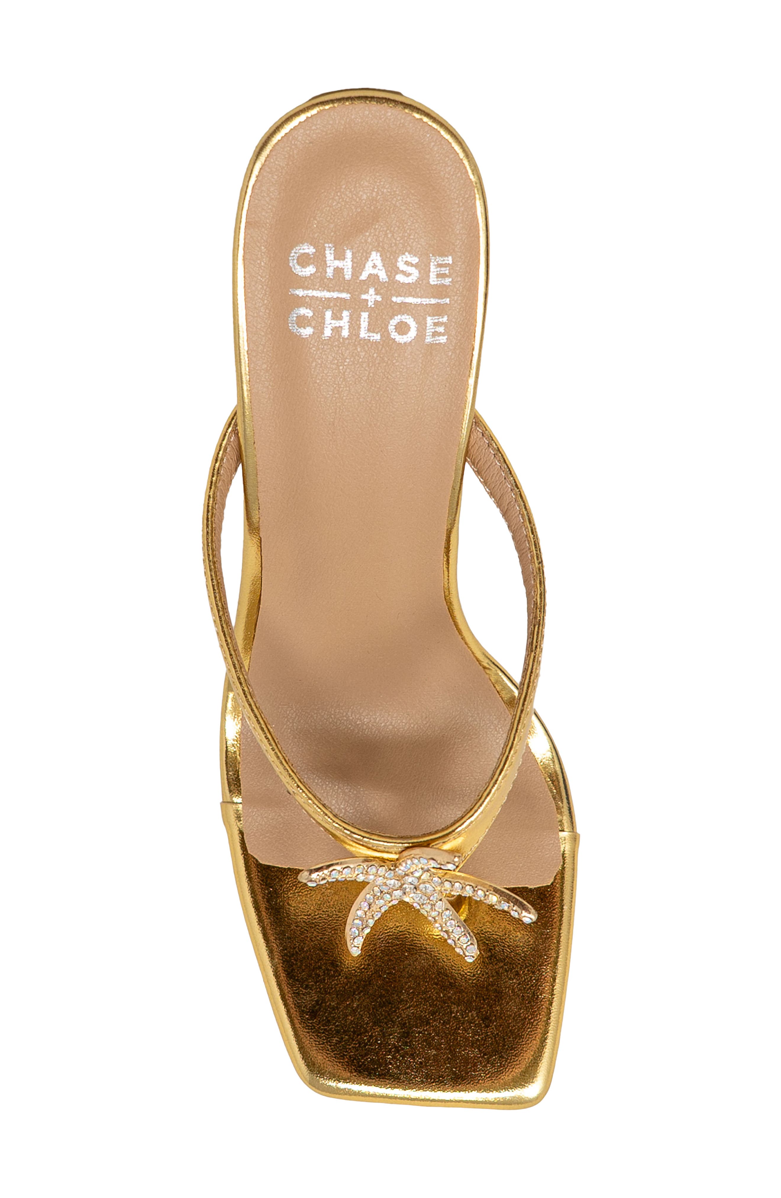 Starfish Post Toe Wedge Heel Sandal, Alternate, color, GOLD METALLIC