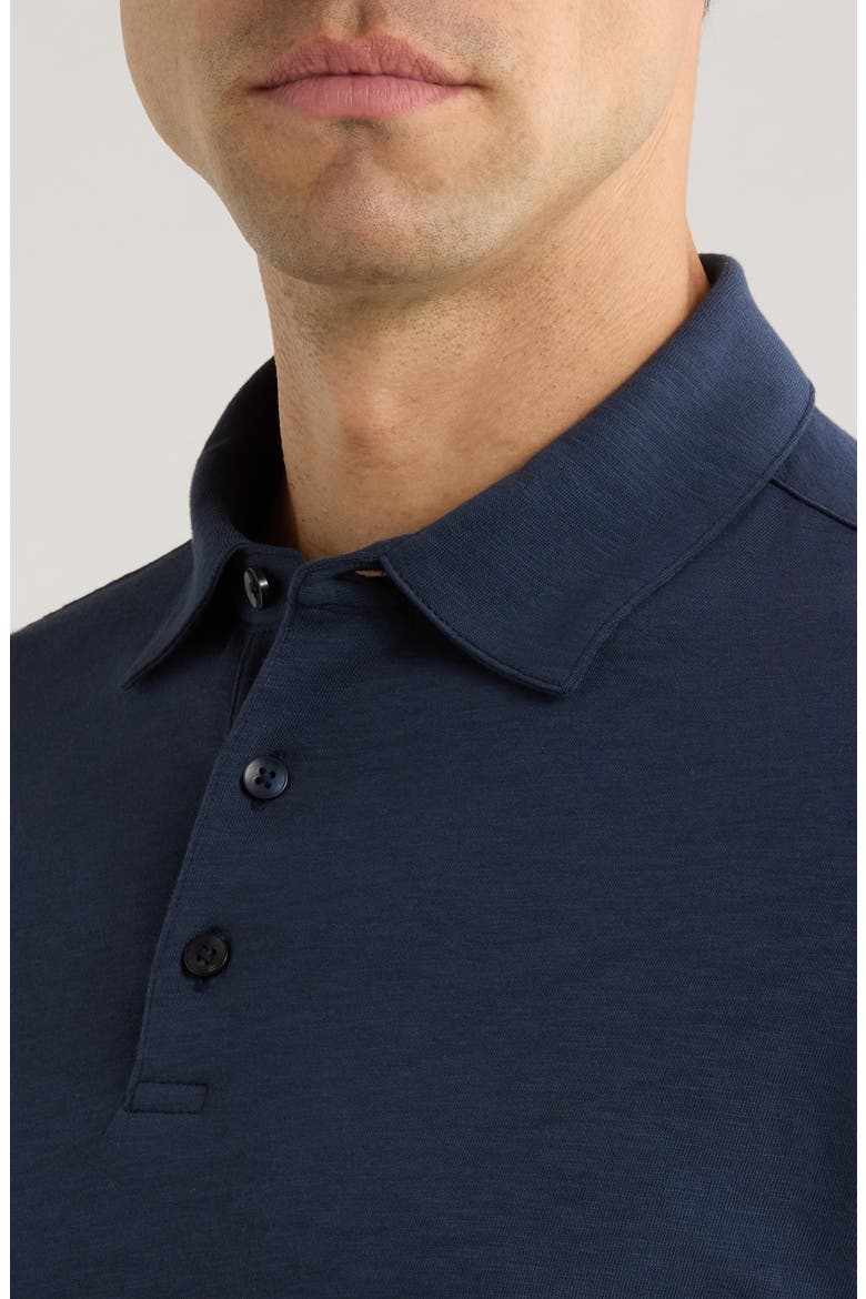 Brightwood Slub Cotton Polo, Alternate, color, BLUE NIGHT