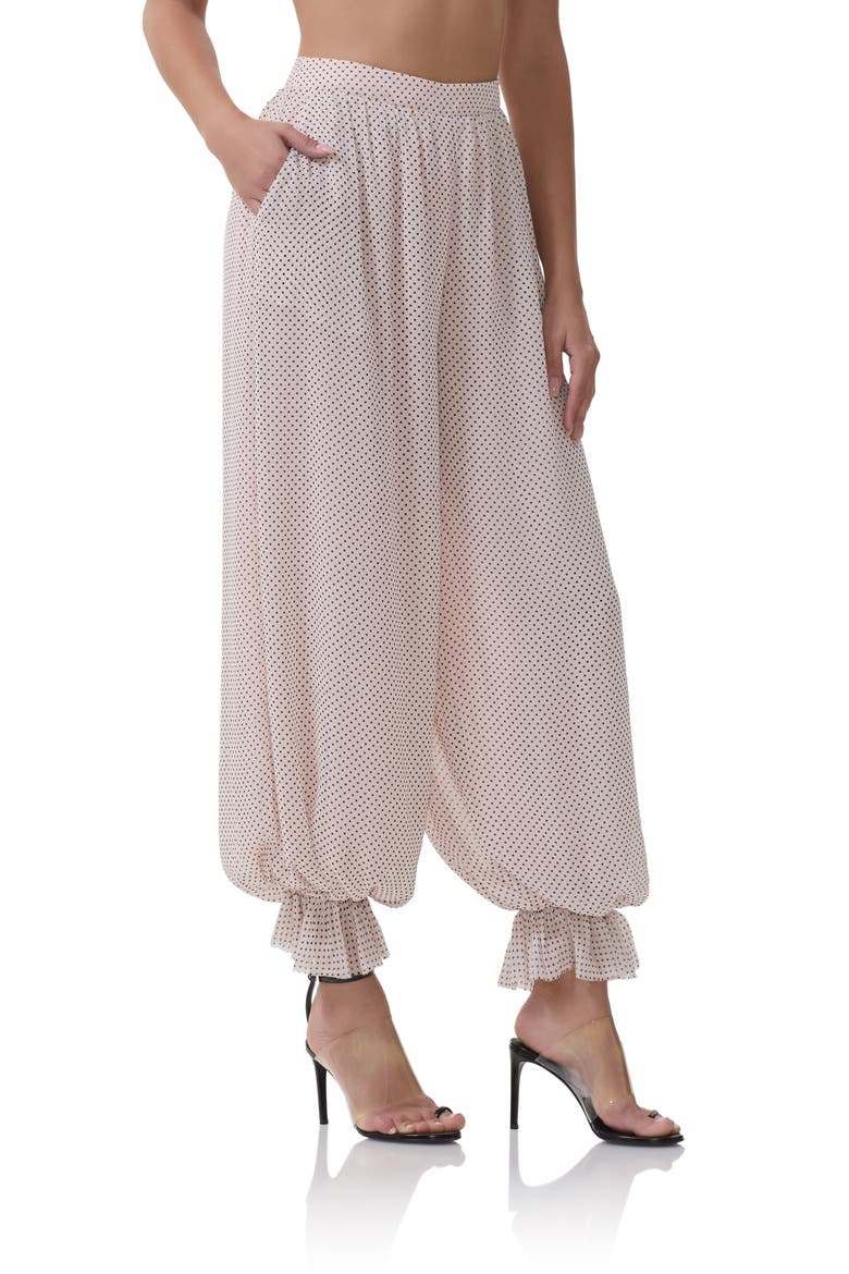 James Pin Dot Pants, Alternate, color, MAUVE PIN DOT