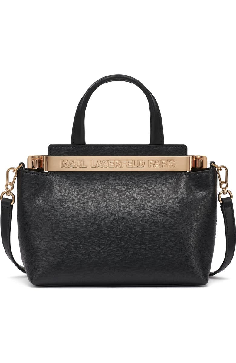 KARL LAGERFELD PARIS Jacqueline Crossbody, Main, color, Black/Gold