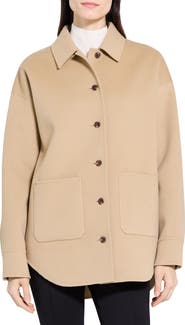 Theory Wool & Cashmere Shirt Jacket