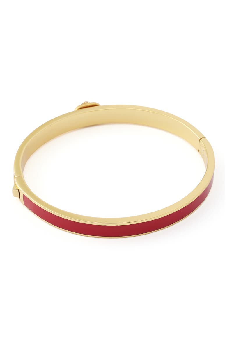 Chelsea Enamel Hinged Bangle, Alternate, color, RED