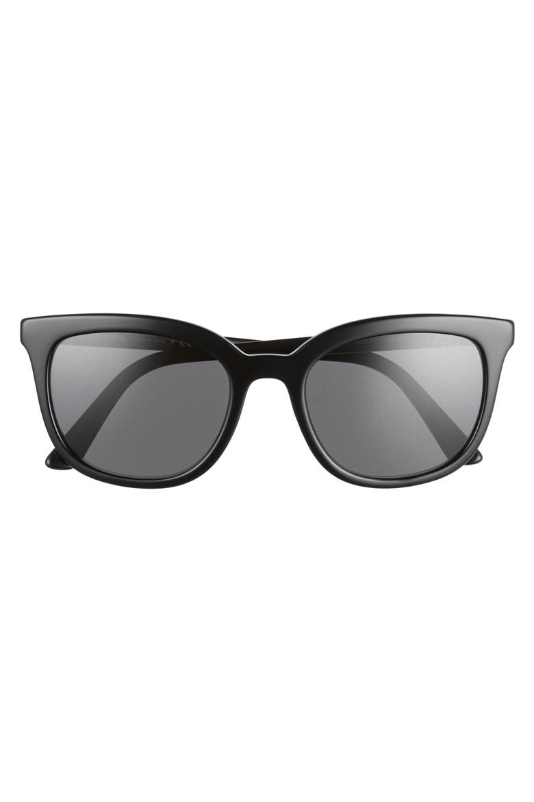 53mm Cat Eye Sunglasses, Alternate, color, BLACK/ GREY