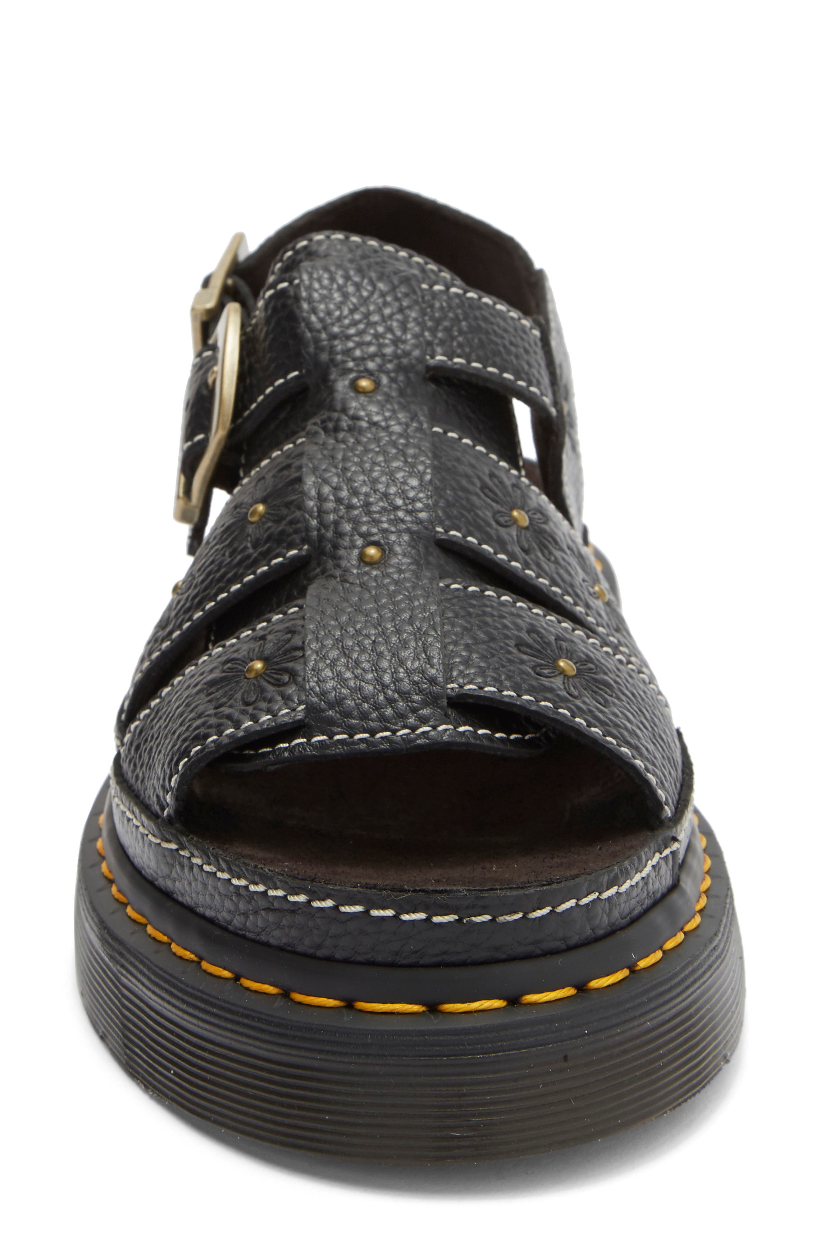 Dr. Martens Wrenile Sandal, Alternate, color, Black