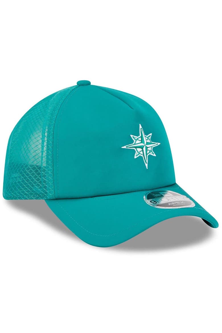 Men's New Era Teal Seattle Mariners 2026 Batting Practice Alternate Apex 9FORTY Adjustable Hat, Alternate, color, Teal