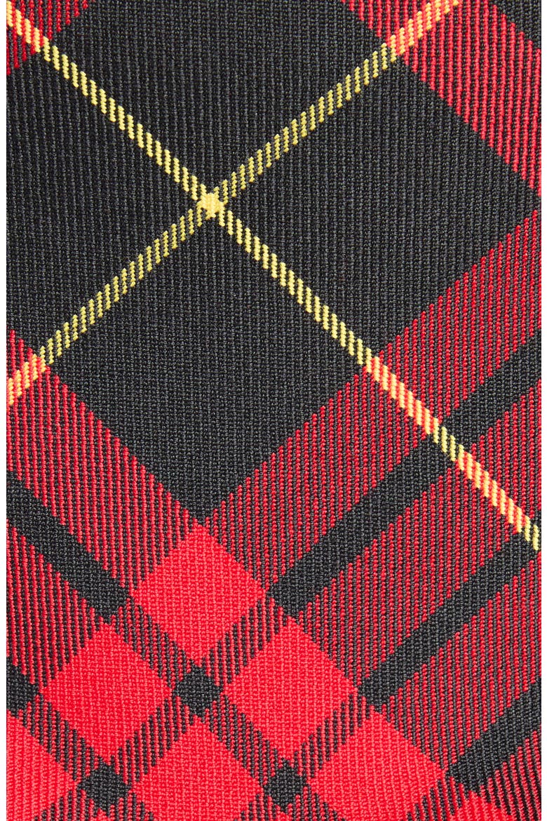 Kickback Tartan Miniskirt, Alternate, color, BORDEAUX