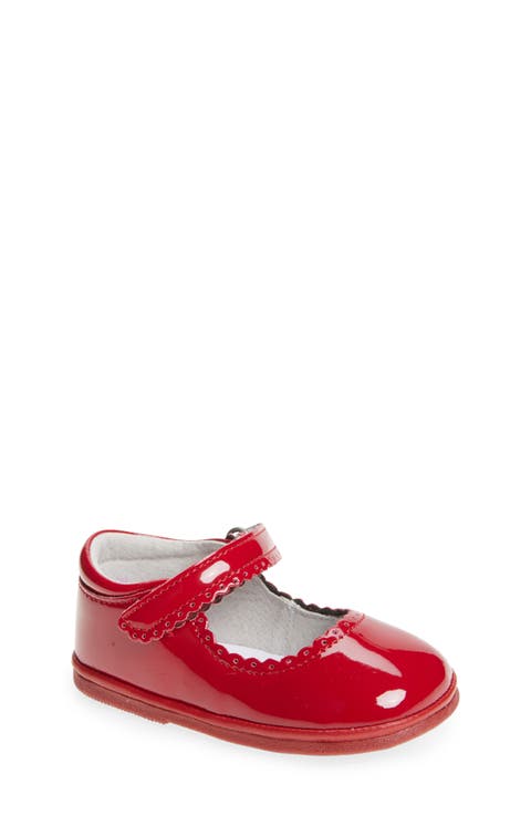 Kids' Cara Scallop Mary Jane Flat (Baby & Walker)