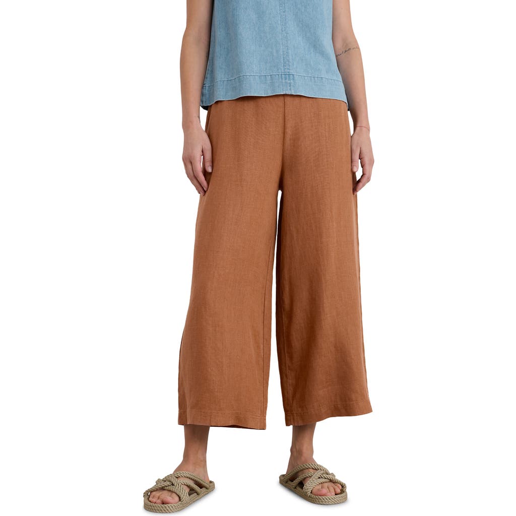 Seasalt Cornwall Merrivale Linen Culottes In Chutney