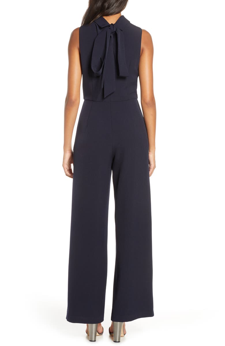 Julia Jordan Mock Neck Wide Leg Jumpsuit, Alternate, color, 
