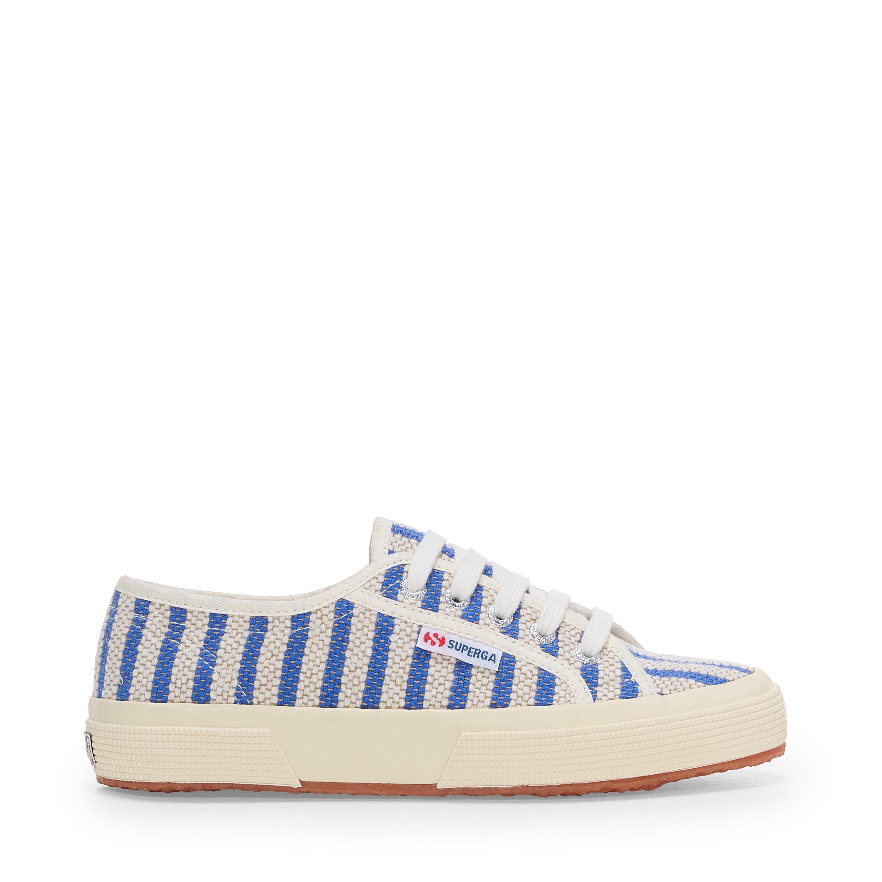 Superga 2750 Cotton Stripes Sneakers, Main, color, Blue-Off White