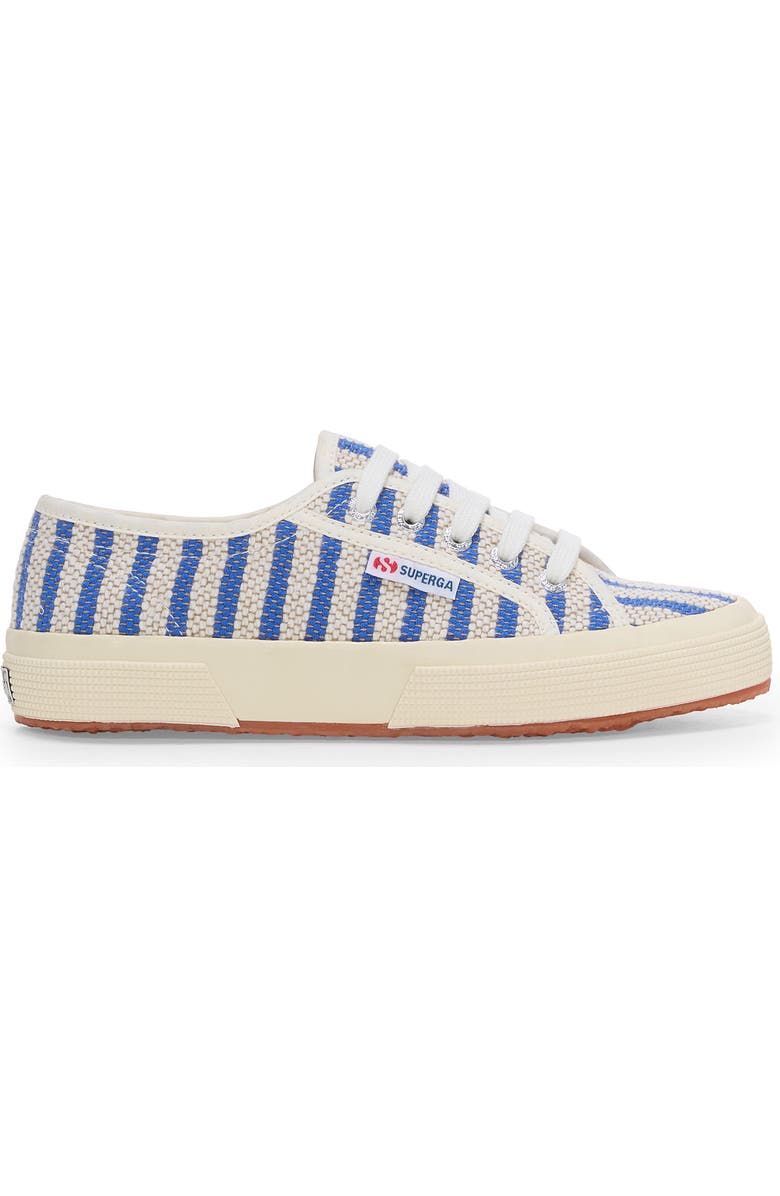 Superga 2750 Cotton Stripes Sneakers, Main, color, Blue-Off White