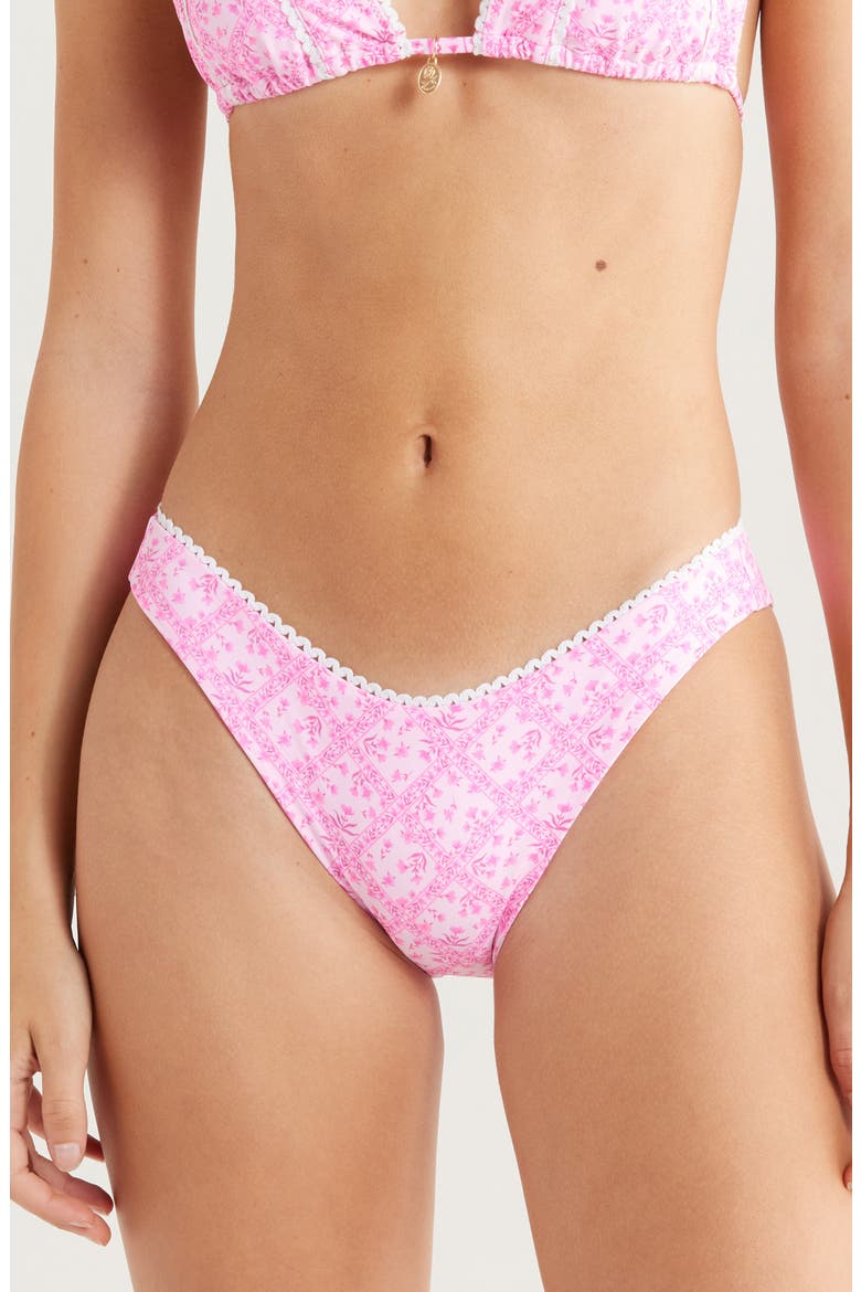 High Cut Bikini Bottoms, Main, color, STARLIGHT SALOON