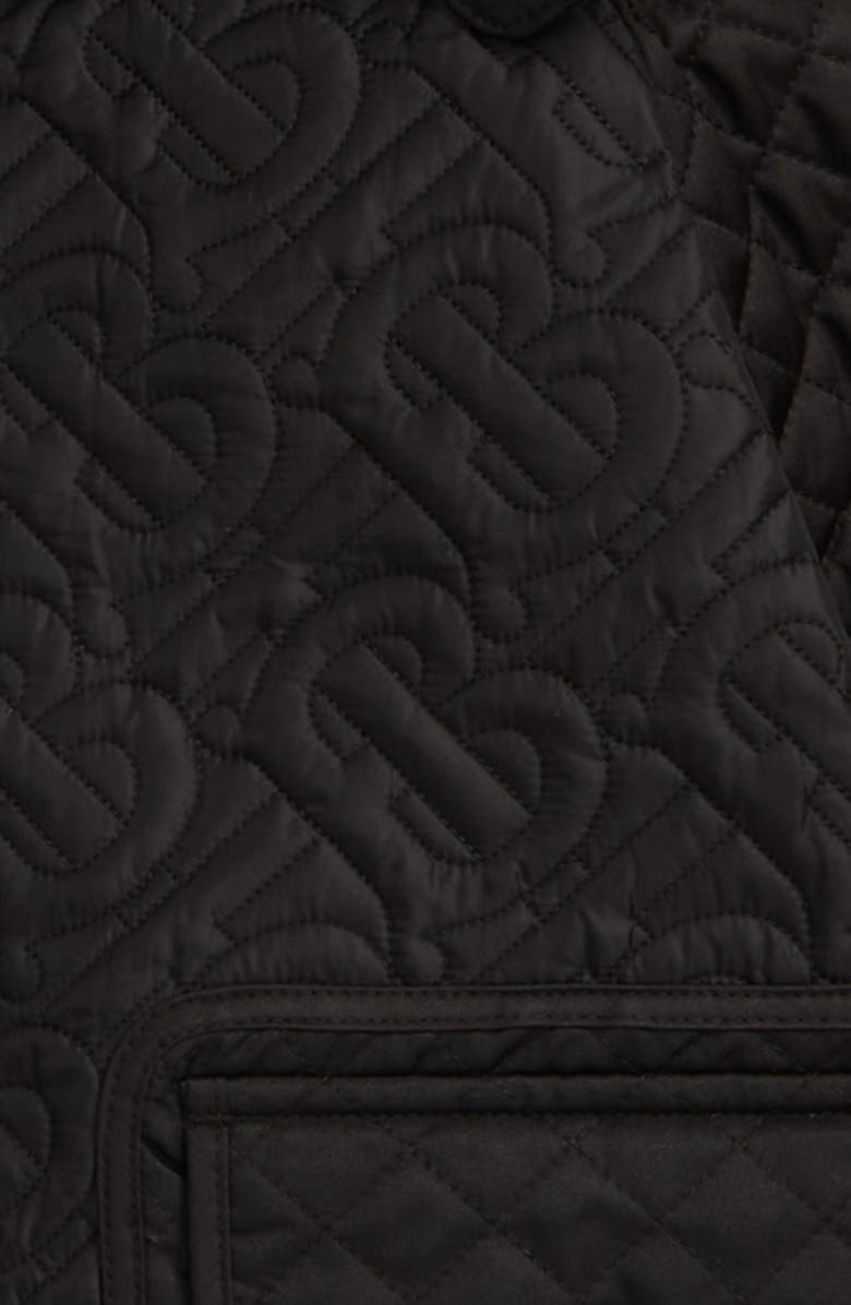 Burberry Kids' Gabriel Quilted Monogram Hooded Coat, Alternate, color, 